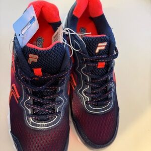 Fila Vibrant Blue and Orange Sneakers